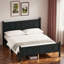 Lit plateforme moderne avec tête de lit et pieds robustes-926870801-926870800