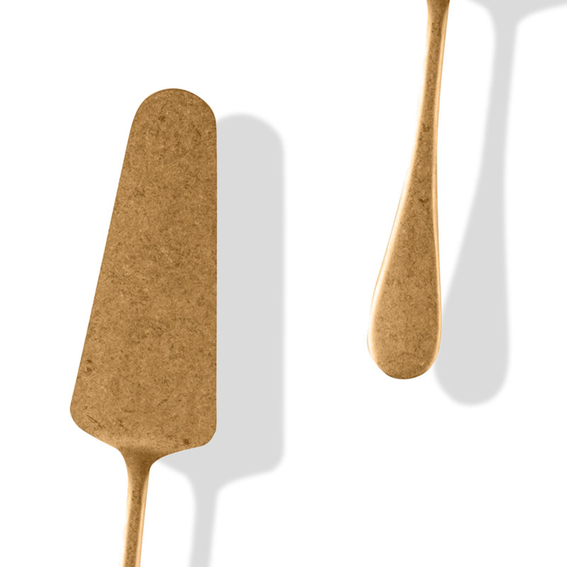 Brescia Cake Server, Gold