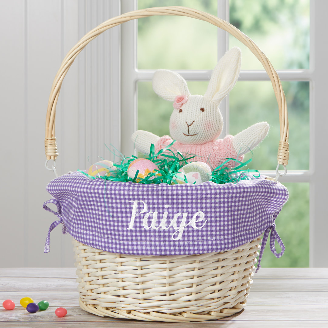 Personalization Mall Wicker Decorative Basket Personalization Mall 