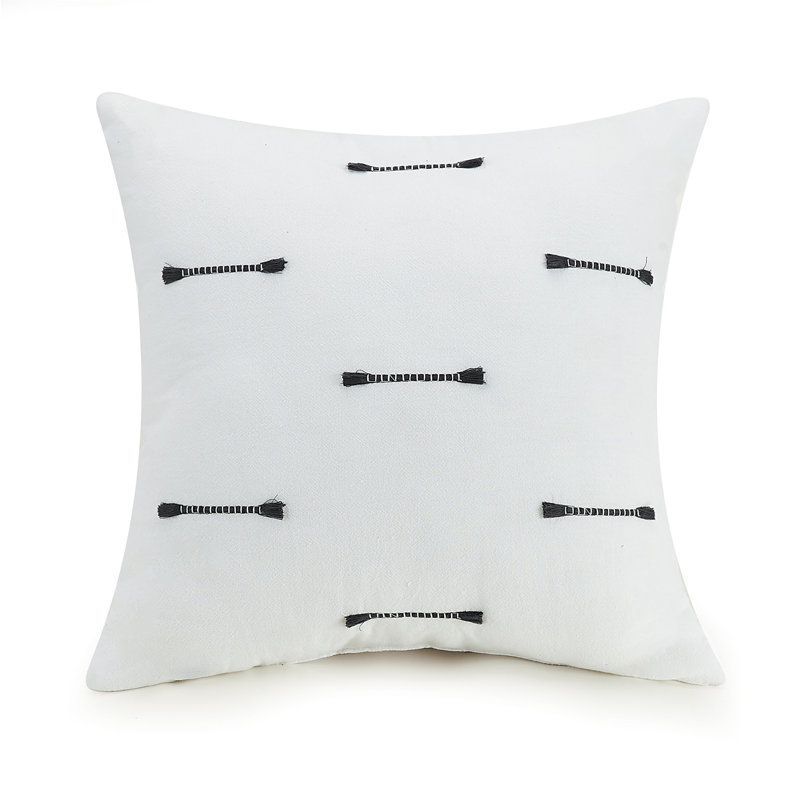Zare Clipped Cotton Throw Pillow