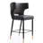 Holguin Mid-Century Modern Vegan Leather Upholstered Solid Wood Counter Stool in Graphite-1593965480-1489710411-1489733285