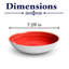 Assiette creuse en porcelaine de qualité supérieure Twister-Red | Assiette creuse ronde ronde vitale | Va au micro-ondes et au lave-vaisselle-431753464