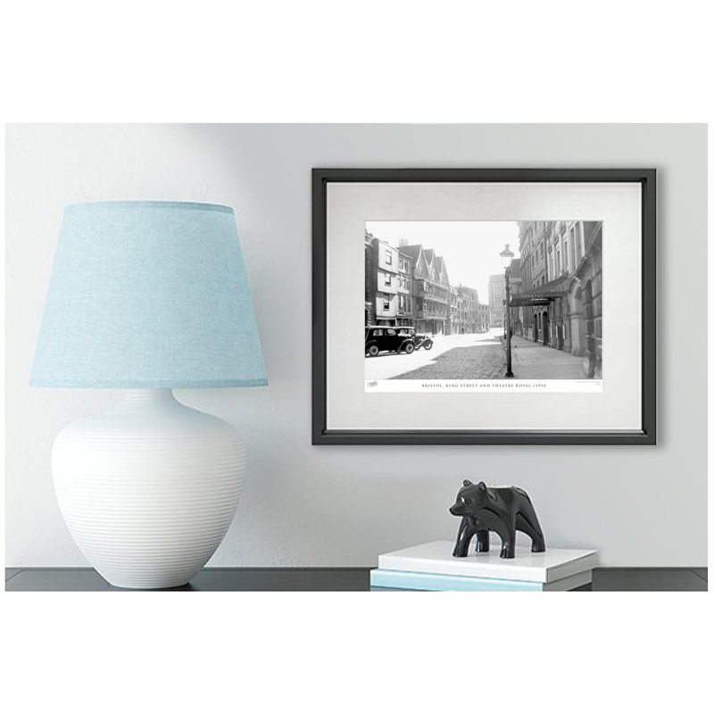Bristol, King Street And Theatre Royal C1950 - Single Picture Frame Print, 28cm H X 36cm W x 2cm D