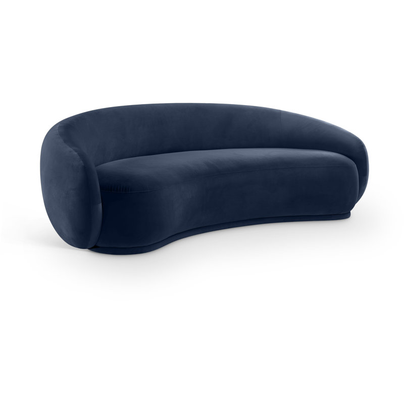 Emery Velvet Sofa, Navy Velvet