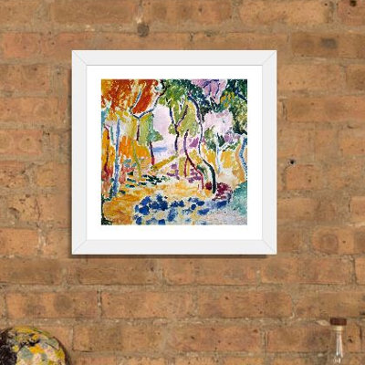 «Landscape Near Collioure (Study for Le Bonheur de Vivre), 1905» par Henri Matisse - reproduction d'art