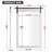 Keira-Mai Barn Door Bathroom Mirror, Wood Frame Wall Mounted Vanity Mirror with Metal Hanging Rod, Farmhouse Industrial Rectangle Wall Mirror for Bathroom-1214352527-1237467135