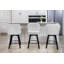 Tabouret de comptoir pivotant 26 po Kyenzie-1466696299