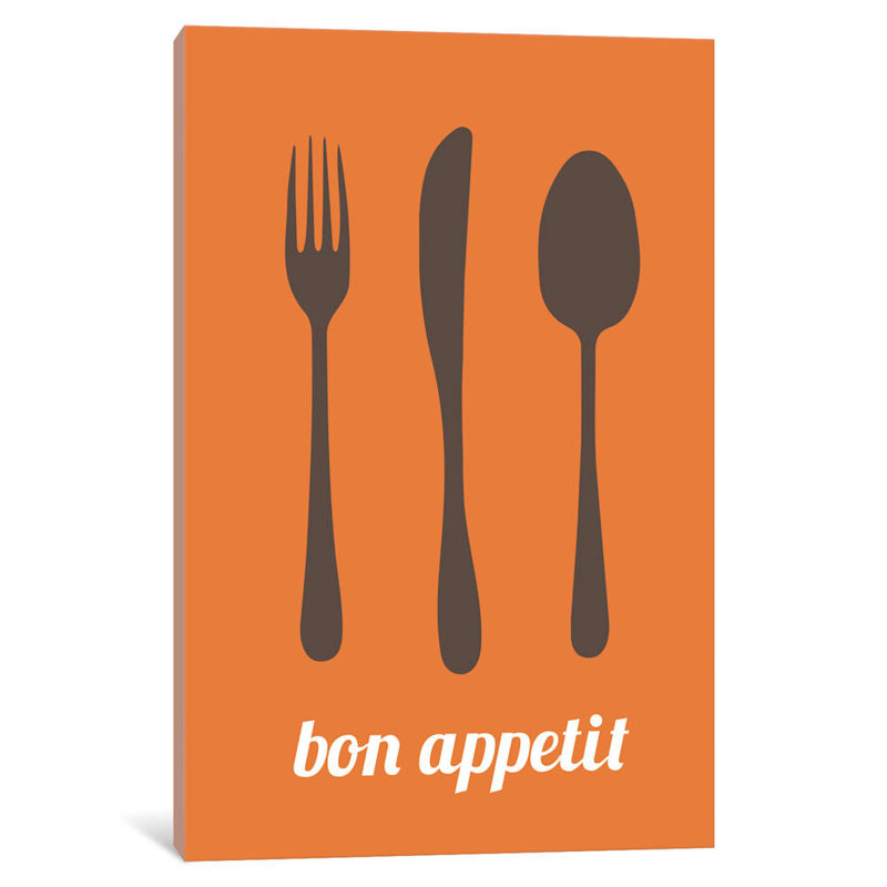 Bon Appetit - No Frame Print on Canvas, 152.5 cm H x 101.5 cm W