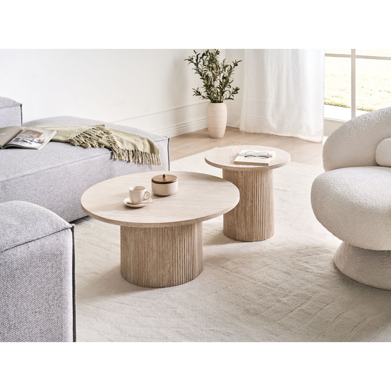 Meith Pedestal Coffee Table