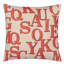 Alphabet Parchment Decorative Pillow