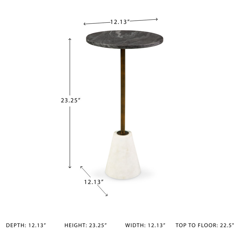 Marble Top End Table