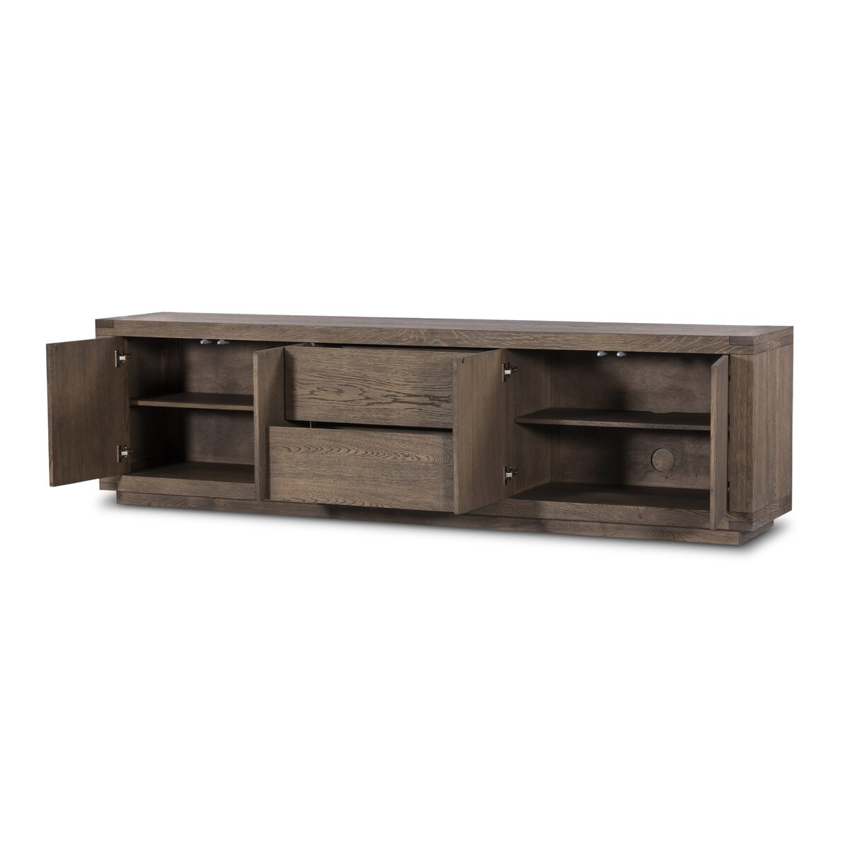 Nemo 94'' Media Console, Oak Brown