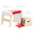 Kids 2 Piece Square Arts And Crafts Table and Chair Set