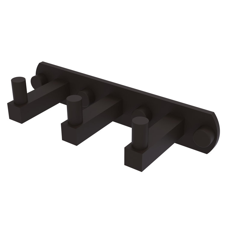 Haranu 3 Position Wall Mounted Hook Rack, Oil Rubbed Bronze