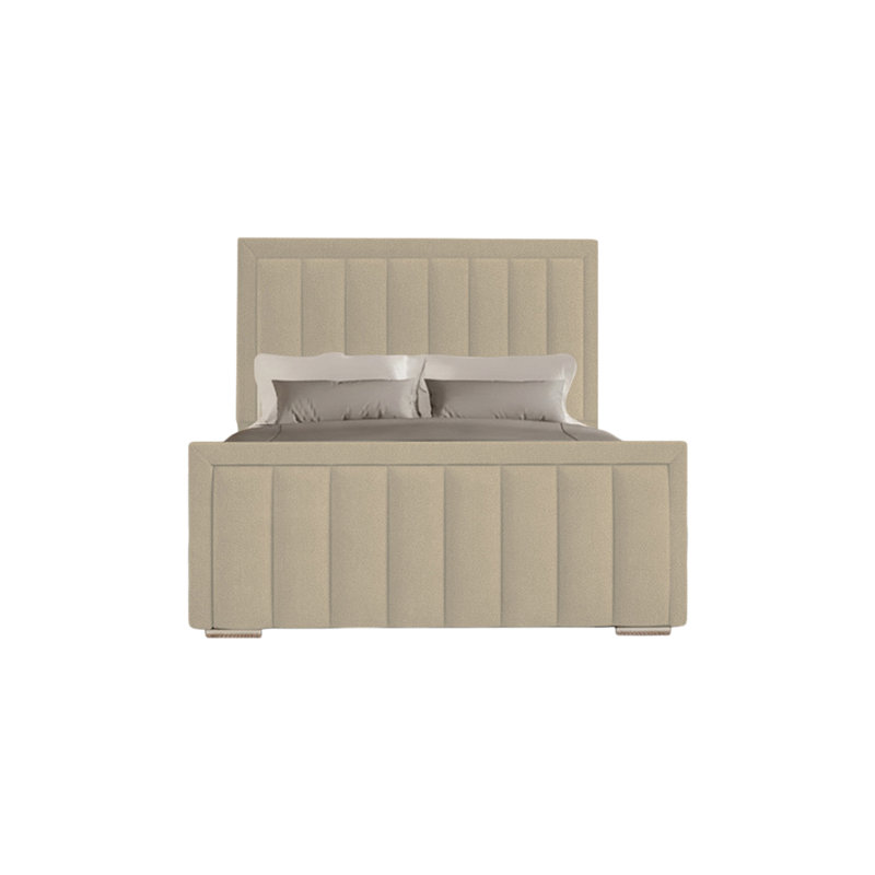 Yatton Upholstered Bed, Double (4'6), Coffee