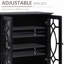 Buffet polyvalent à double porte en verre pour une organisation élégante-1326516671