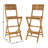 Vanmatre Teak Patio Bar Stool