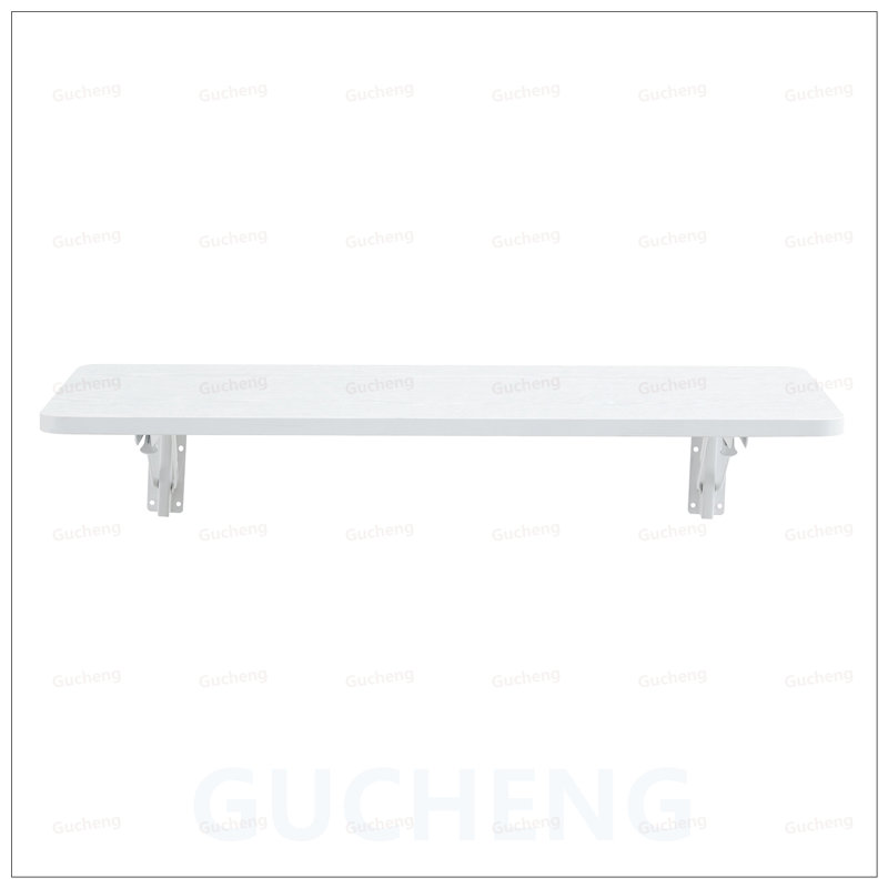 Table pliante murale, bureau flottant pour petits espaces, conception pliable durable et polyvalente, Blanc