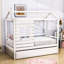 Lit plateforme en bois avec lit gigogne Barwen-560228230