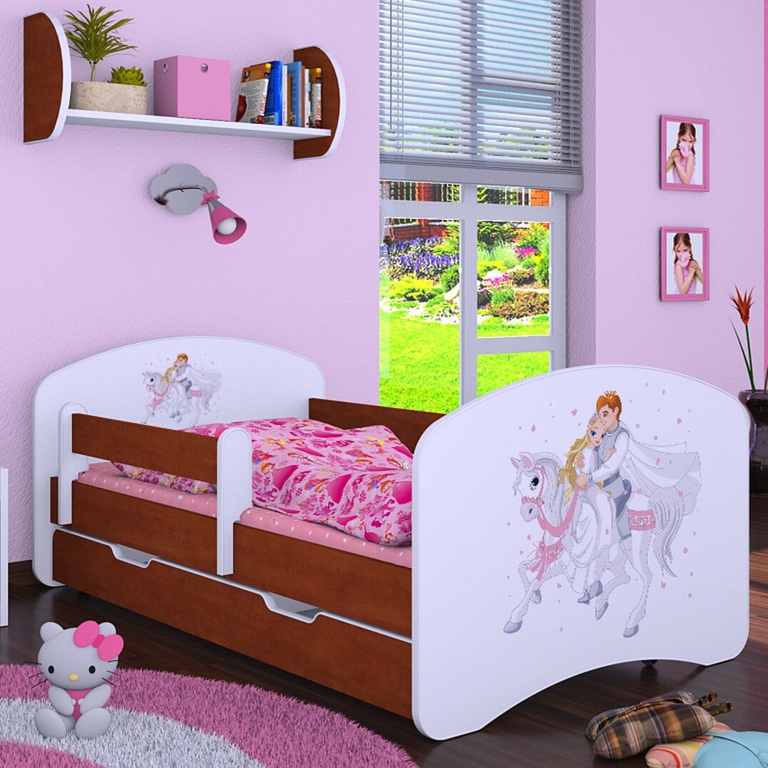 Kinderbett Didion mit Schublade, 70 x 140 cm