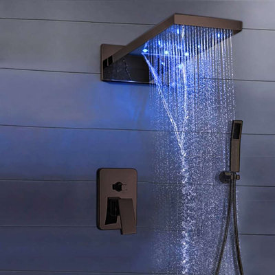 Pomme de douche rectangulaire à main BathSelect Mugla