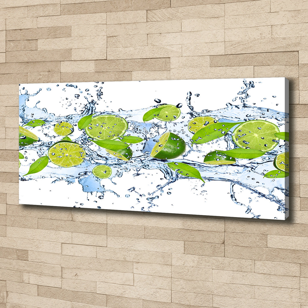 Limes And Water - Wrapped Canvas Print
