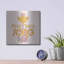 «Find Your Song» par Evelia Designs, art mural en métal, 12 po x 12 po