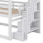 Lit superposé triple double avec escalier de rangement-421142536
