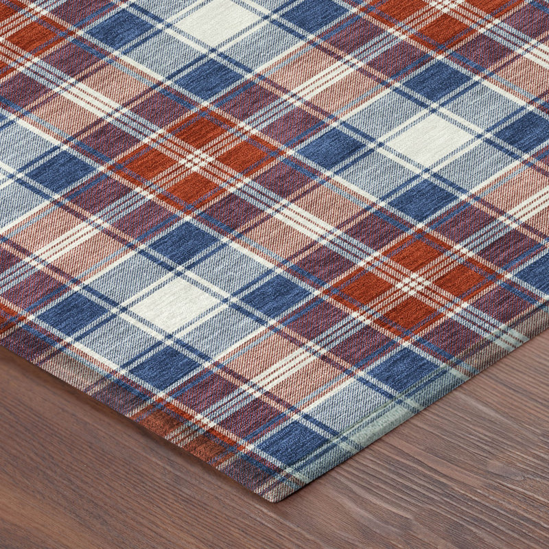 Machine Washable Indoor/Outdoor Chantille Americana Rug, 1'8" x 2'6"