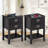 Miramontes Nightstands with Charging Station USB Ports & Power End Table Bedside Tables with 2 Drawers