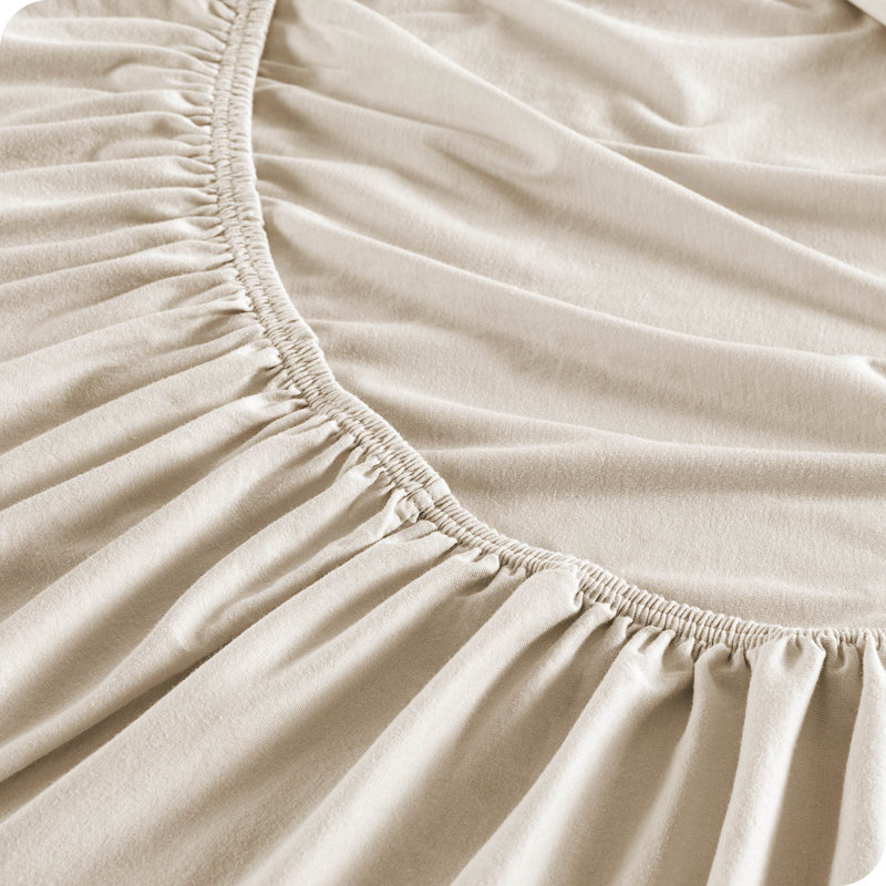 Twin Sand Organic Cotton Jersey Sheet Set