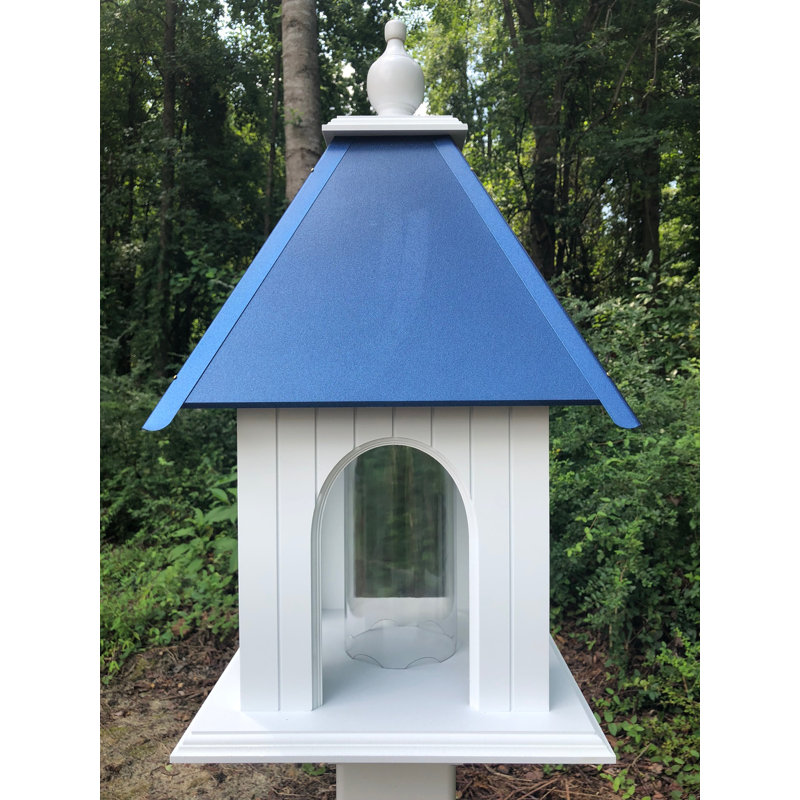 Mangeoire à oiseaux Kremer Tube, Bleu de cobalt