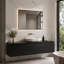 Miroir de salle de bain 24 po x 32 po à DEL avec cadre en aluminium, anti-buée, fonction mémoire, fixation murale horizontale ou verticale-129441815