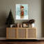 «Yellow Labrador Skiing» par Fab Funky, impression sur toile encadrée