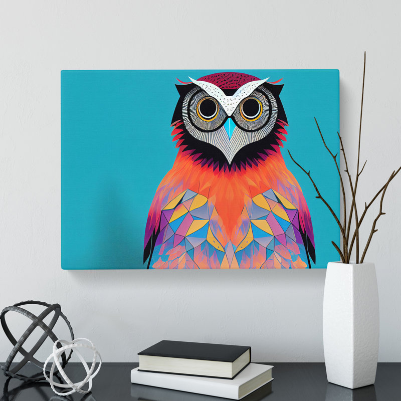 Supreme Owl - Wrapped Canvas, 40cm H x 60cm W x 3cm D