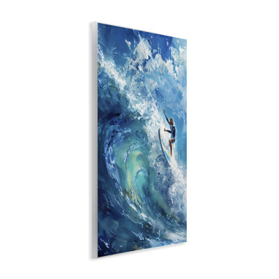 Soul surfer sur marée, plaque murale, design par LSR Design Studio