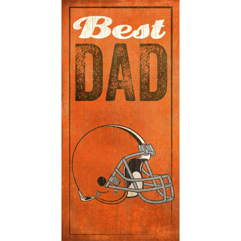« best dad », impression sur plaque NFL, Browns de Cleveland