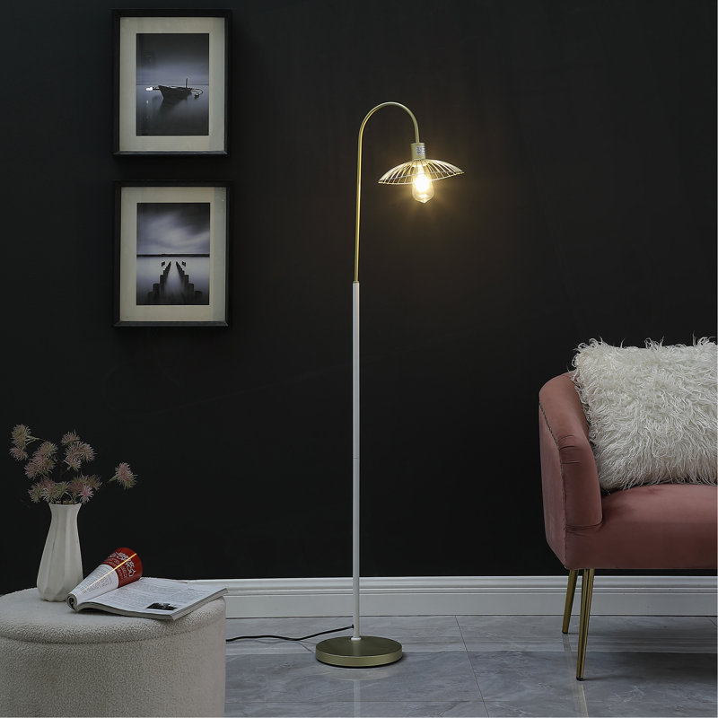 Lampe sur pied en métal 64 po