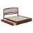 Lamari Solid Wood Platform Bed with Footboard & Roll Out Trundle Bed-738330494-803161651