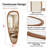 Irregular Bathroom Mirrors, 60" x 22" Solid Wood Oval Wall-Mounted Mirror, Boho Accent Decorative Full Length Asymmetrical Wall Mirror for Living Room, Bedroom, Entryway or Vanity-1970918011-1971156841