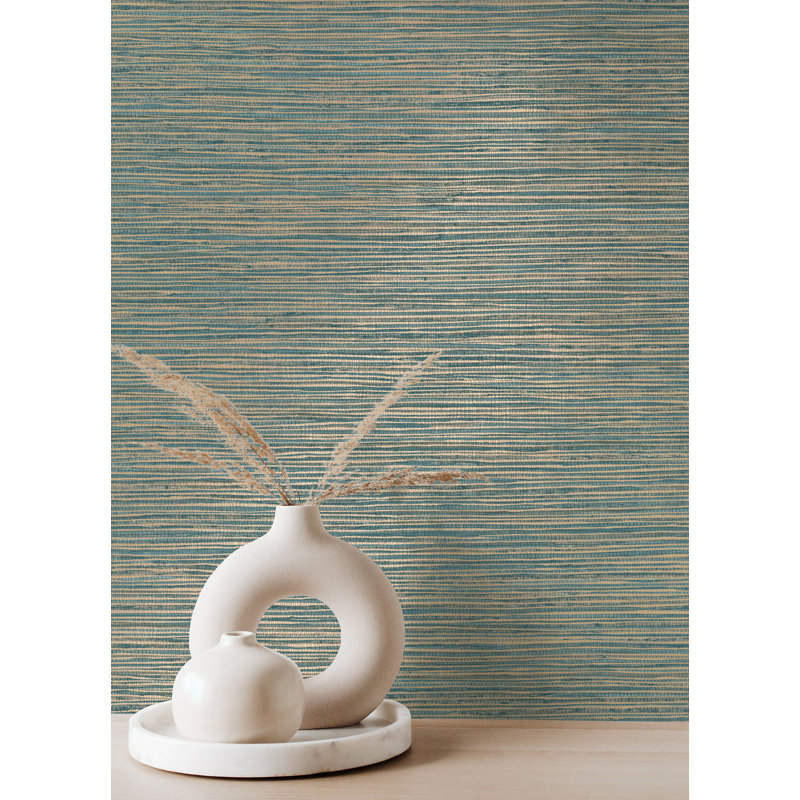 Rouleau de papier peint L 33 pi x l 20,5 po Drumleckney, Bleu