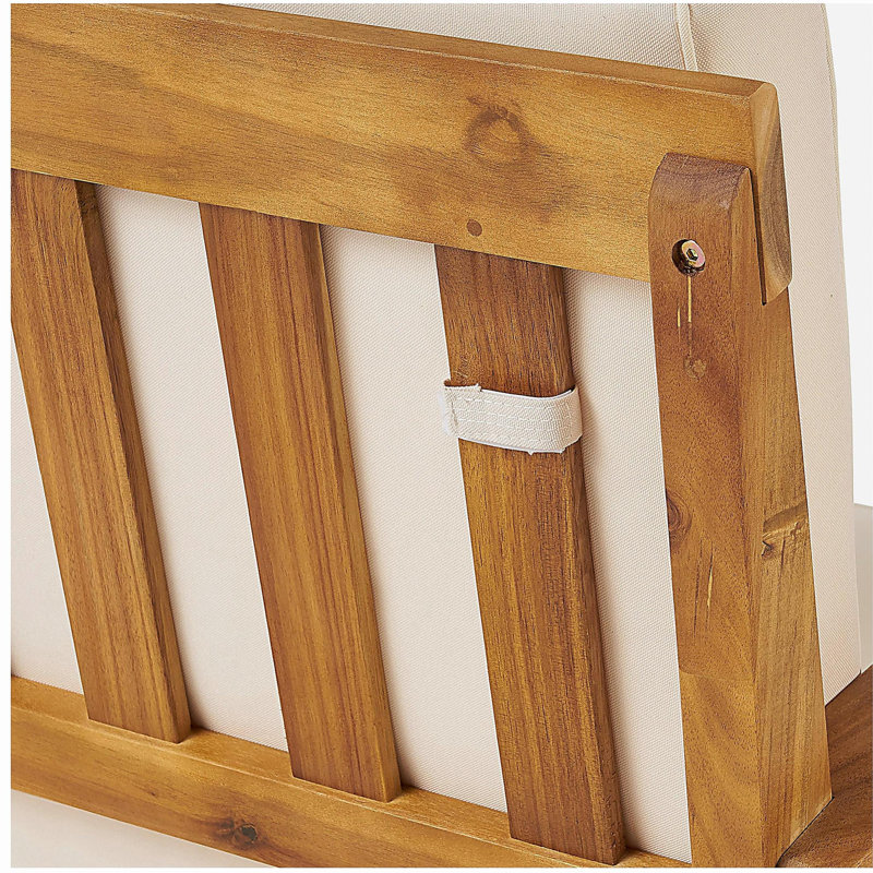 Causeuse et table basse Peyton, Blanc