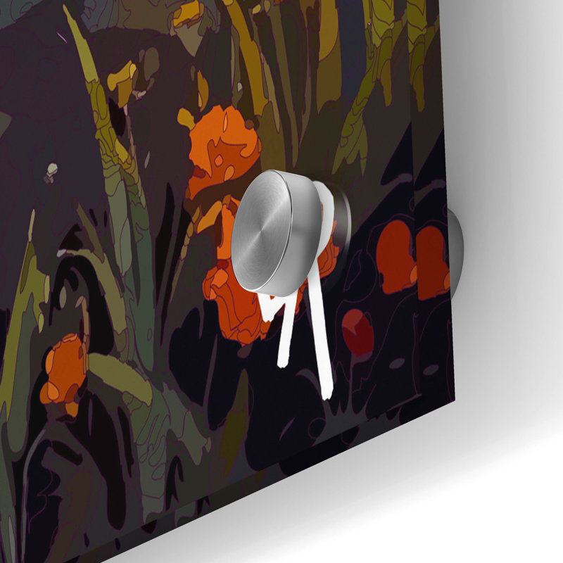 «The Starry Fox Dreamer» par Dean Russo, art mural en verre acrylique, 36 po x 24 po, 36 po x 24 po
