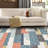 Geometric Machine Washable Area Rug with Rubber Backing for Living Room Plaid Non-Slip Rug Modern Indoor Carpet Non-Shedding Rug for Bedroom Dining Room Hallway Kitchen Office Playroom Nursery-142043015