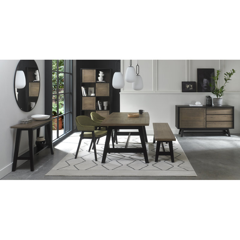 Teele Bench, Weathered Oak, Peppercorn
