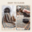 Tapis Waverly traditionnel audacieux de style persan, bleu sarcelle, or et crème, lavable en machine, antidérapant, à poils courts, pour l'intérieur et l'extérieur, adapté aux animaux domestiques, idéal pour le salon, la chambre, la salle à manger, l'entrée, le couloir ou le bureau.-1268022574