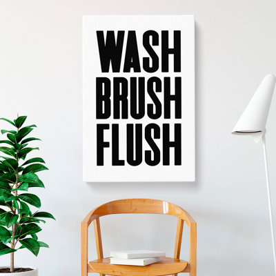 Wash Brush Flush - Wrapped Canvas