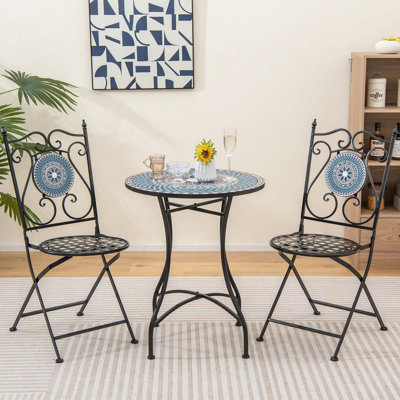 Aleyna 2 - Person Patio Dining Set with Round Table