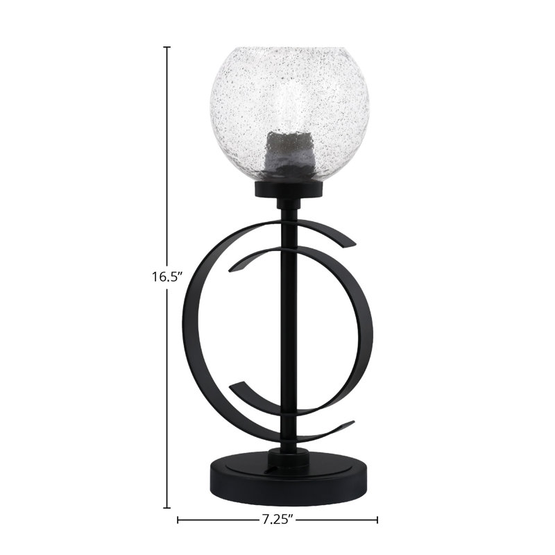 Lampe Artifore, Noir / transparent, Noir mat