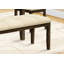 Banc de salle à manger, banc rembourré, banc transitionnel